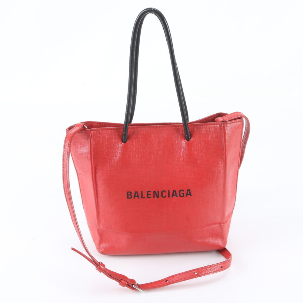 Balenciaga Shopping Tote Bag XXS 597858 Leather 2-Way Shoulder Handbag for Women